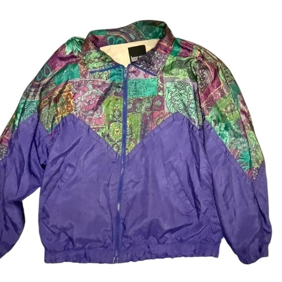 Rare 90s vintage colorblock windbreaker by Basic Gear™ - Picture 1 of 7